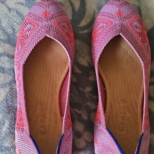Rothy's Pink and Red Flats